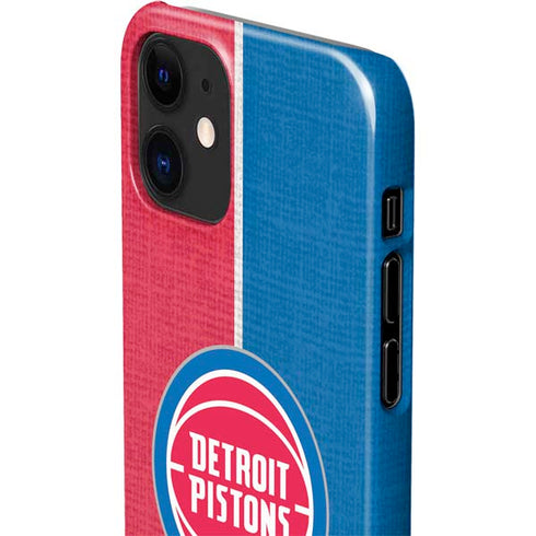 NBA Detroit Pistons Canvas iPhone 12 Mini Lite Case