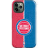 NBA Detroit Pistons Canvas iPhone 12 Pro Max Impact Case