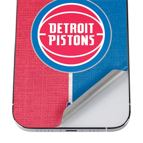 NBA Detroit Pistons Canvas iPhone 12 Pro Skin