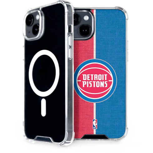 NBA Detroit Pistons Canvas iPhone 13 MagSafe Case