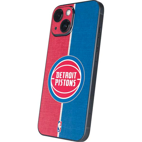 NBA Detroit Pistons Canvas iPhone 13 Mini Skin