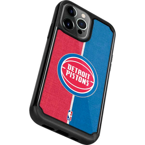 NBA Detroit Pistons Canvas iPhone 13 Pro Cargo Case