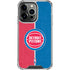 NBA Detroit Pistons Canvas iPhone 13 Pro Clear Case
