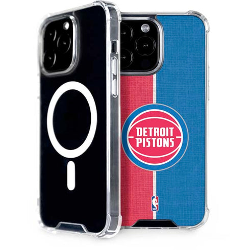 NBA Detroit Pistons Canvas iPhone 13 Pro Max MagSafe Case