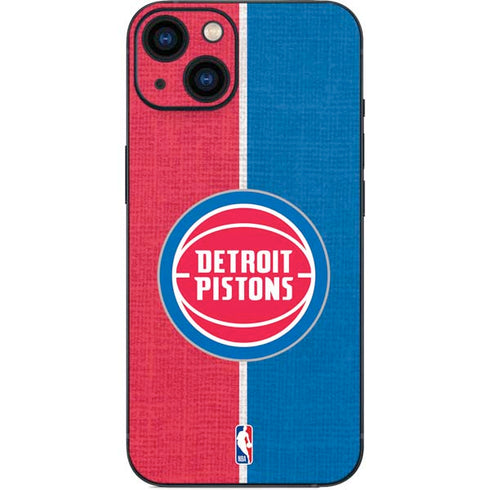 NBA Detroit Pistons Canvas iPhone 13 Skin