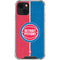 NBA Detroit Pistons Canvas iPhone 14 Plus Clear Case