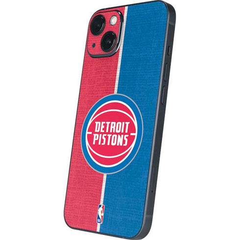 NBA Detroit Pistons Canvas iPhone 15 Plus Skin