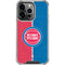 NBA Detroit Pistons Canvas iPhone 15 Pro Clear Case
