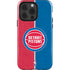 NBA Detroit Pistons Canvas iPhone 15 Pro Impact Case