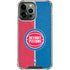NBA Detroit Pistons Canvas iPhone 15 Pro Max Clear Case