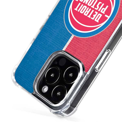 NBA Detroit Pistons Canvas iPhone 15 Pro Max MagSafe Case