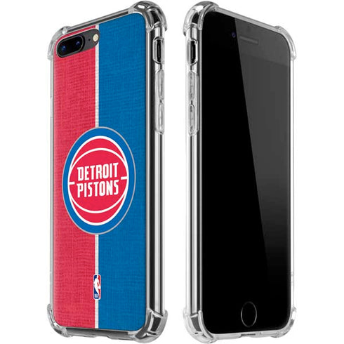 NBA Detroit Pistons Canvas iPhone 7/8 Plus Clear Case