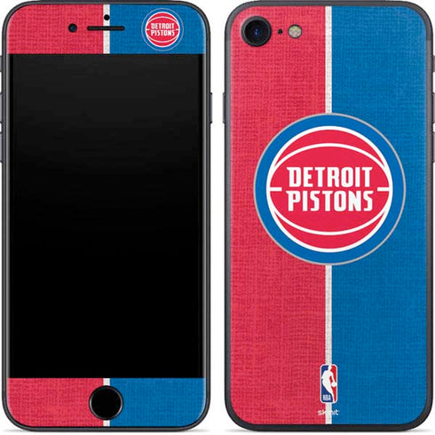 NBA Detroit Pistons Canvas iPhone 7 Skin