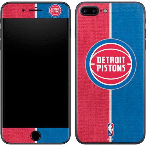 NBA Detroit Pistons Canvas iPhone 8 Plus Skin