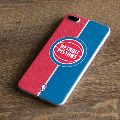NBA Detroit Pistons Canvas iPhone 8 Plus Skin