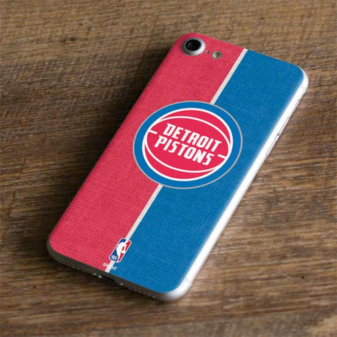 NBA Detroit Pistons Canvas iPhone 8 Skin