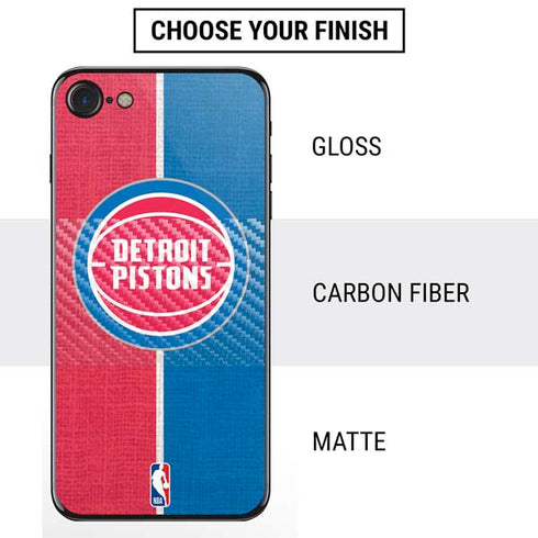 NBA Detroit Pistons Canvas iPhone SE (2nd & 3rd Gen) Skin