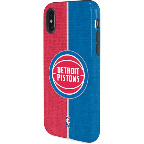 NBA Detroit Pistons Canvas iPhone X Pro Case