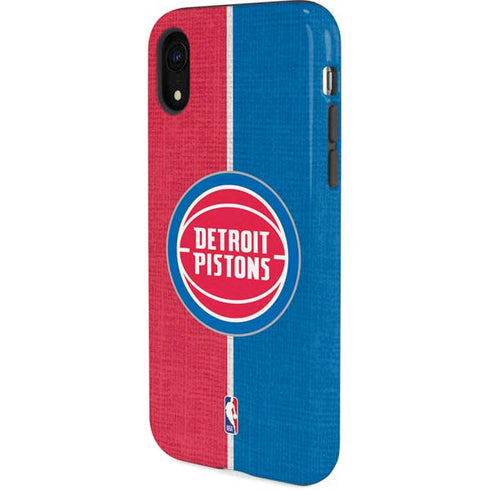 NBA Detroit Pistons Canvas iPhone XR Pro Case