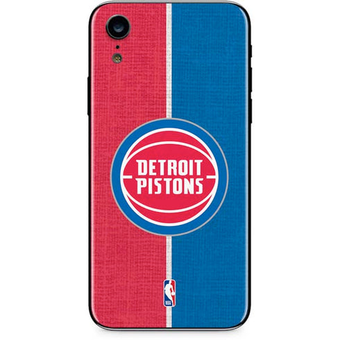 NBA Detroit Pistons Canvas iPhone XR Skin
