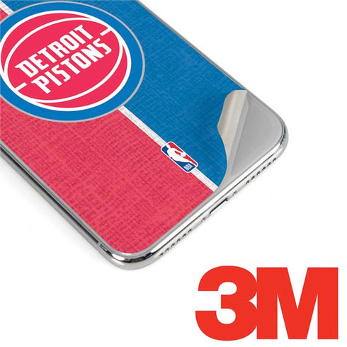 NBA Detroit Pistons Canvas iPhone XR Skin