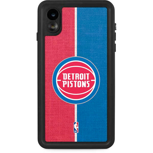 NBA Detroit Pistons Canvas iPhone XR Waterproof Case