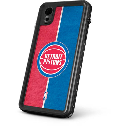 NBA Detroit Pistons Canvas iPhone XR Waterproof Case