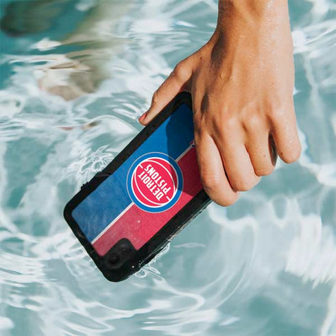 NBA Detroit Pistons Canvas iPhone XR Waterproof Case