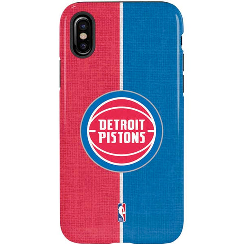 NBA Detroit Pistons Canvas iPhone XS Pro Case