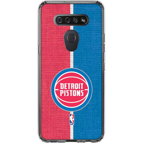 NBA Detroit Pistons Canvas LG K51/Q51 Clear Case