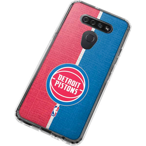 NBA Detroit Pistons Canvas LG K51/Q51 Clear Case