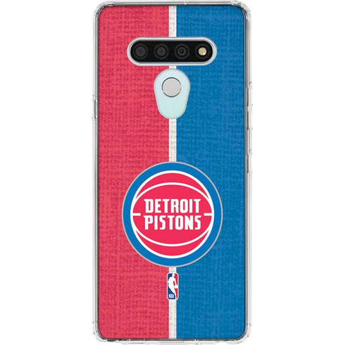 NBA Detroit Pistons Canvas LG Stylo 6 Clear Case