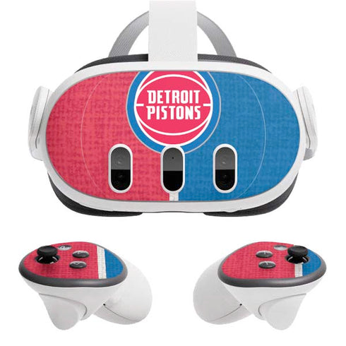 NBA Detroit Pistons Canvas Meta Quest 3 Skin