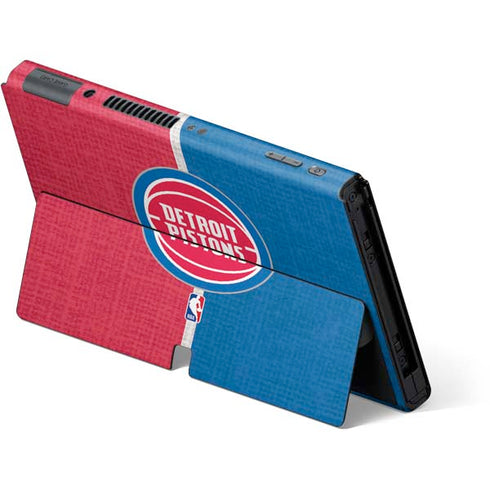 NBA Detroit Pistons Canvas Nintendo Switch OLED (2021) Skin