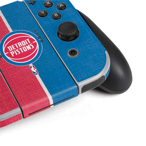 NBA Detroit Pistons Canvas Nintendo Switch OLED (2021) Skin