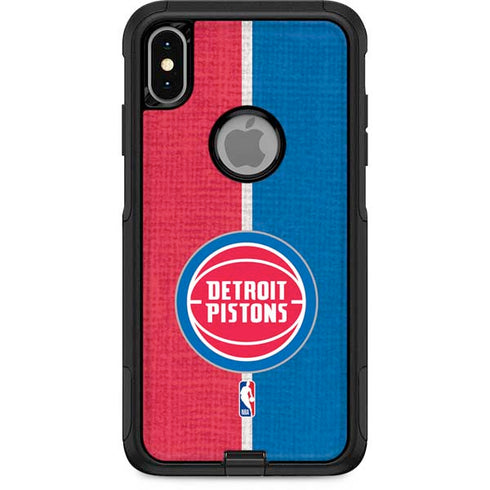NBA Detroit Pistons Canvas Otterbox Commuter iPhone Skin