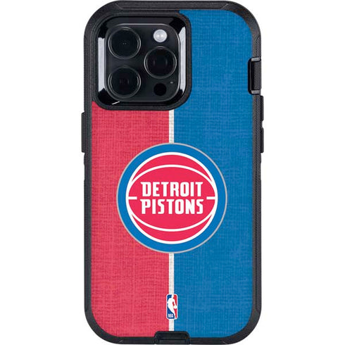 NBA Detroit Pistons Canvas Otterbox Defender iPhone Skin