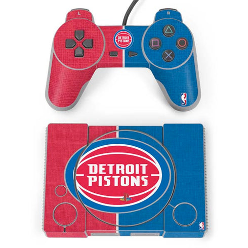 NBA Detroit Pistons Canvas PlayStation Classic Bundle Skin