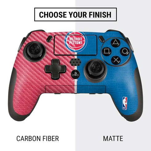 NBA Detroit Pistons Canvas PlayStation Scuf Vantage 2 Controller Skin