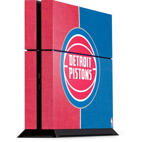 NBA Detroit Pistons Canvas PS4 Console Skin