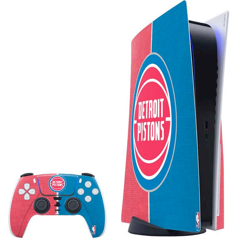 NBA Detroit Pistons Canvas PS5 Bundle Skin