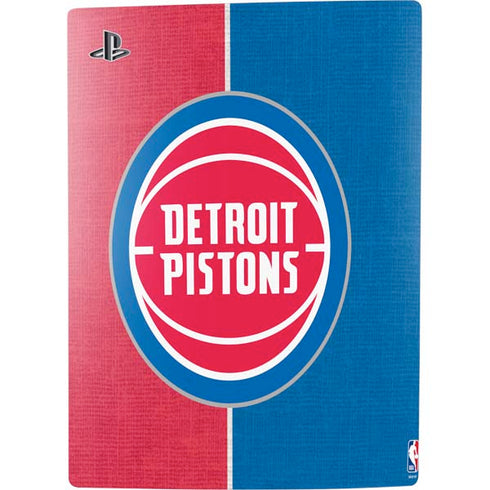 NBA Detroit Pistons Canvas PS5 Digital Edition Console Skin