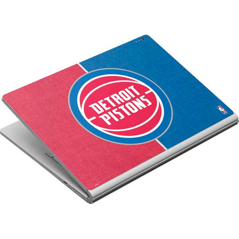 NBA Detroit Pistons Canvas Surface Book Skin