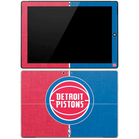 NBA Detroit Pistons Canvas Surface Pro 3 Skin