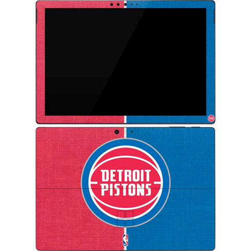 NBA Detroit Pistons Canvas Surface Pro 7 Skin