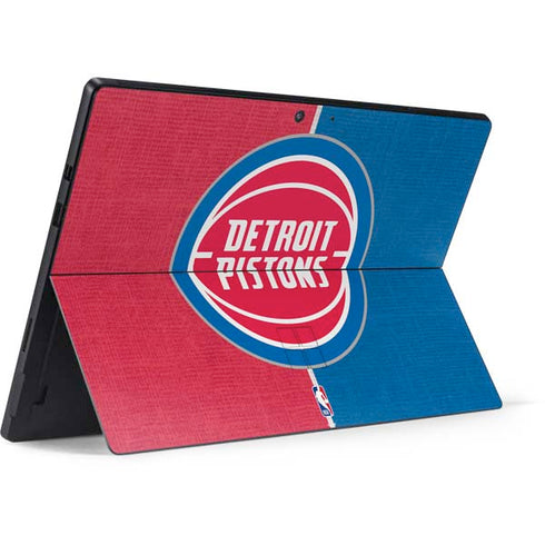 NBA Detroit Pistons Canvas Surface Pro 7 Skin