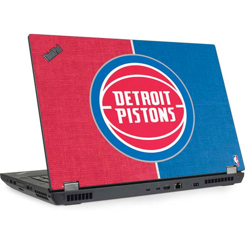 NBA Detroit Pistons Canvas Lenovo ThinkPad Skin