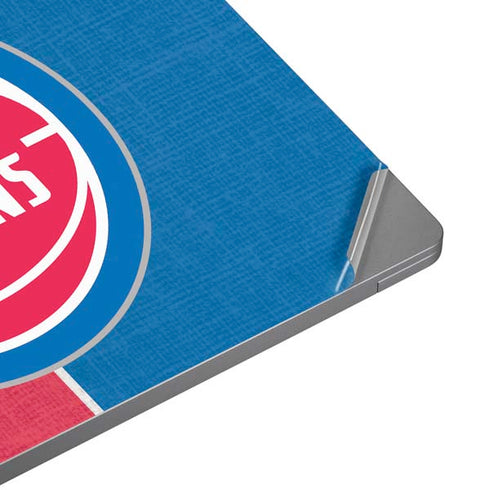 NBA Detroit Pistons Canvas Universal Laptop 18in (14.6 x 10.6in) Skin