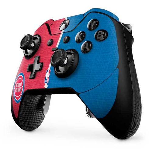 NBA Detroit Pistons Canvas Xbox One Elite Controller Skin