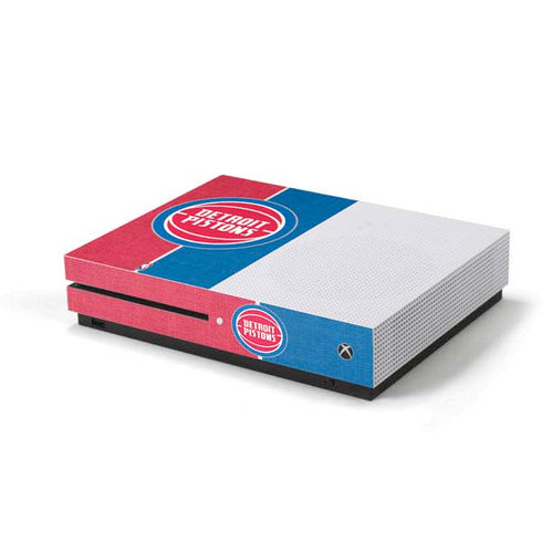 NBA Detroit Pistons Canvas Xbox One S Console Skin